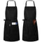 Tablier de cuisine noir classique