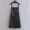 Tablier de cuisine simili cuir noir