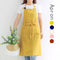 Tablier en coton jaune