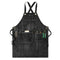 Tablier en denim noir
