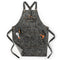 Tablier gris en denim multipoches