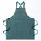 Tablier haute gamme en toile bleu clair