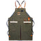 Tablier professionnel en denim vert