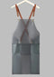 Tablier transparent imperméable gris