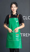 Tablier vert de cuisine