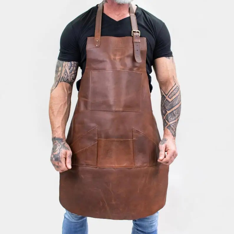 Tablier en cuir