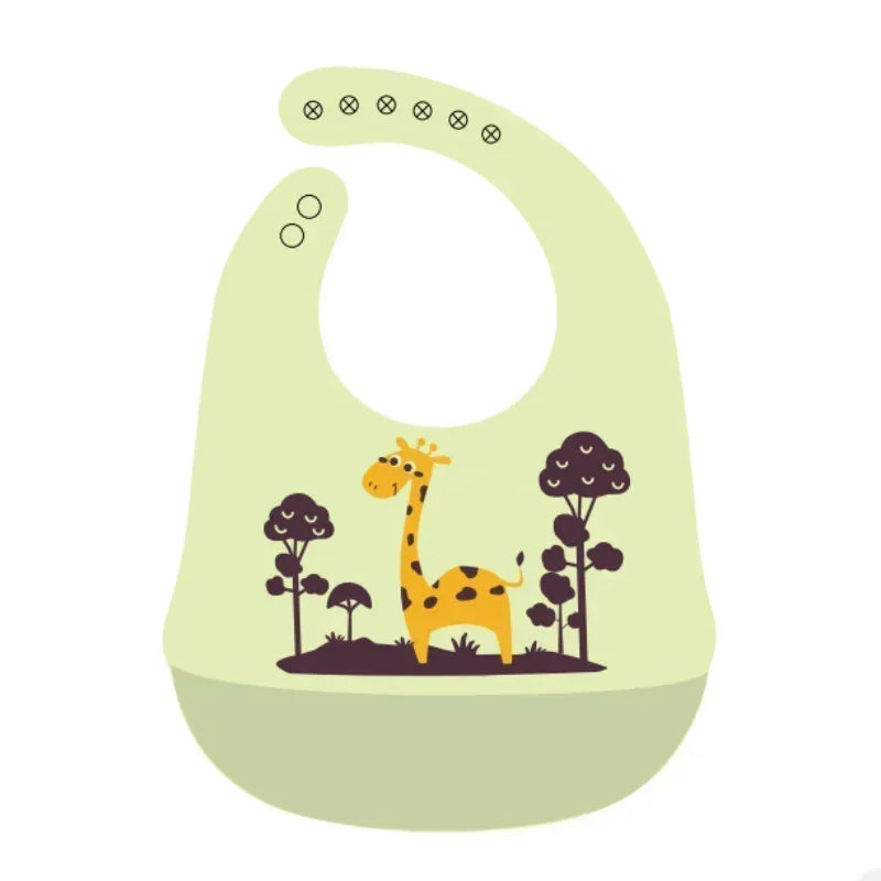Bavoir tablier bébé jaune 