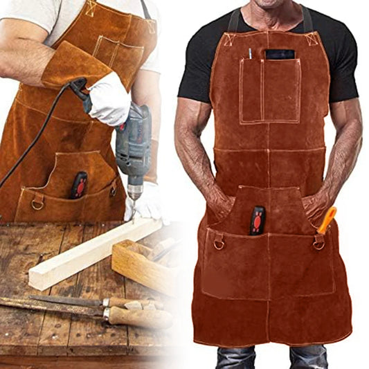 Tablier en cuir