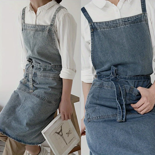 Tablier en denim
