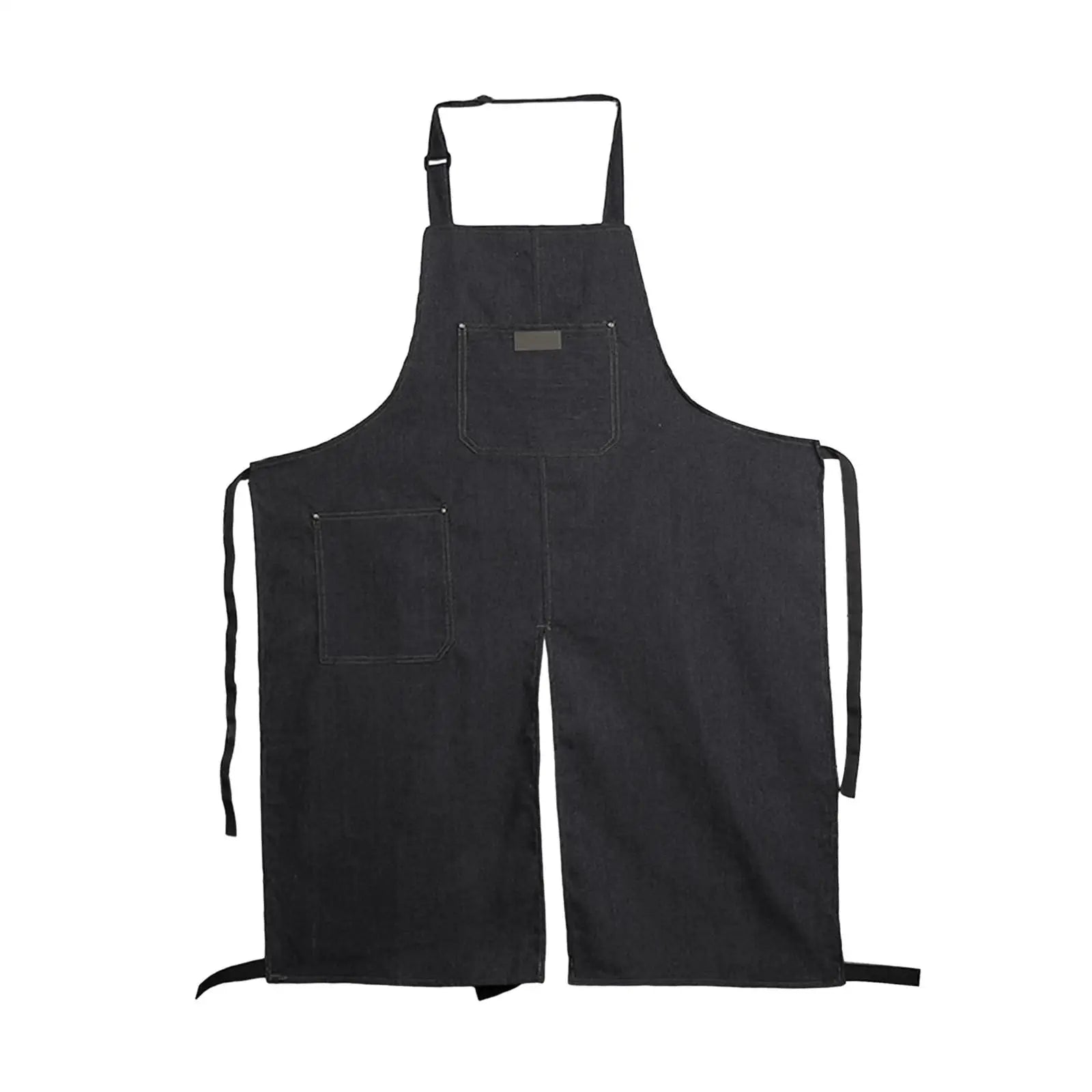 Tablier a jambe fendue noir 