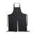 Tablier a jambe fendue noir 