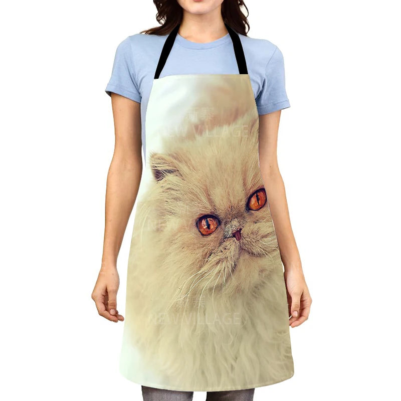 Tablier animaux de compagnie chat blanc 