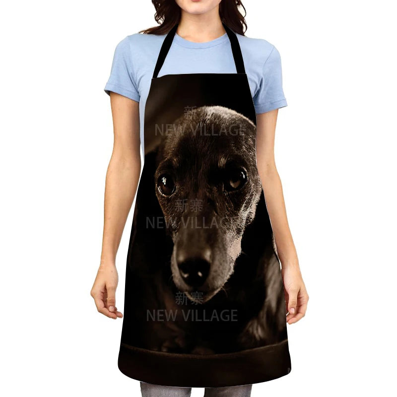 Tablier animaux de compagnie chien noir 