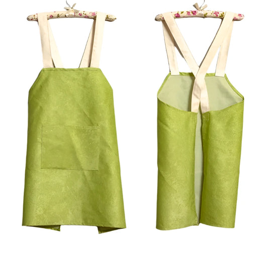 Tablier avec bretelles croisée vert 
