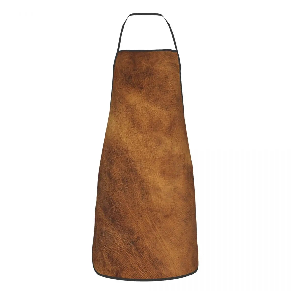 Tablier classique marron sur fond blanc 