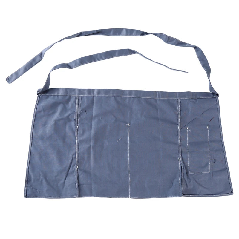 Tablier court bleu 