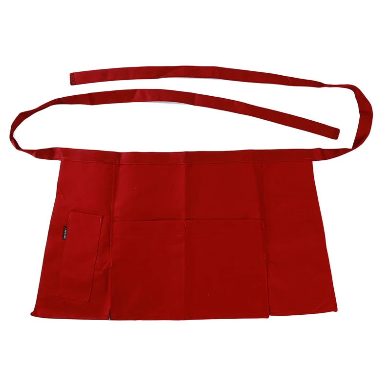 Tablier court rouge 