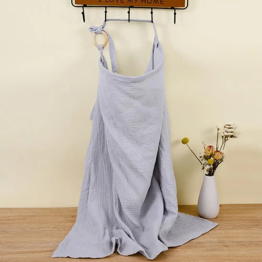 Tablier d'allaitement bleu 