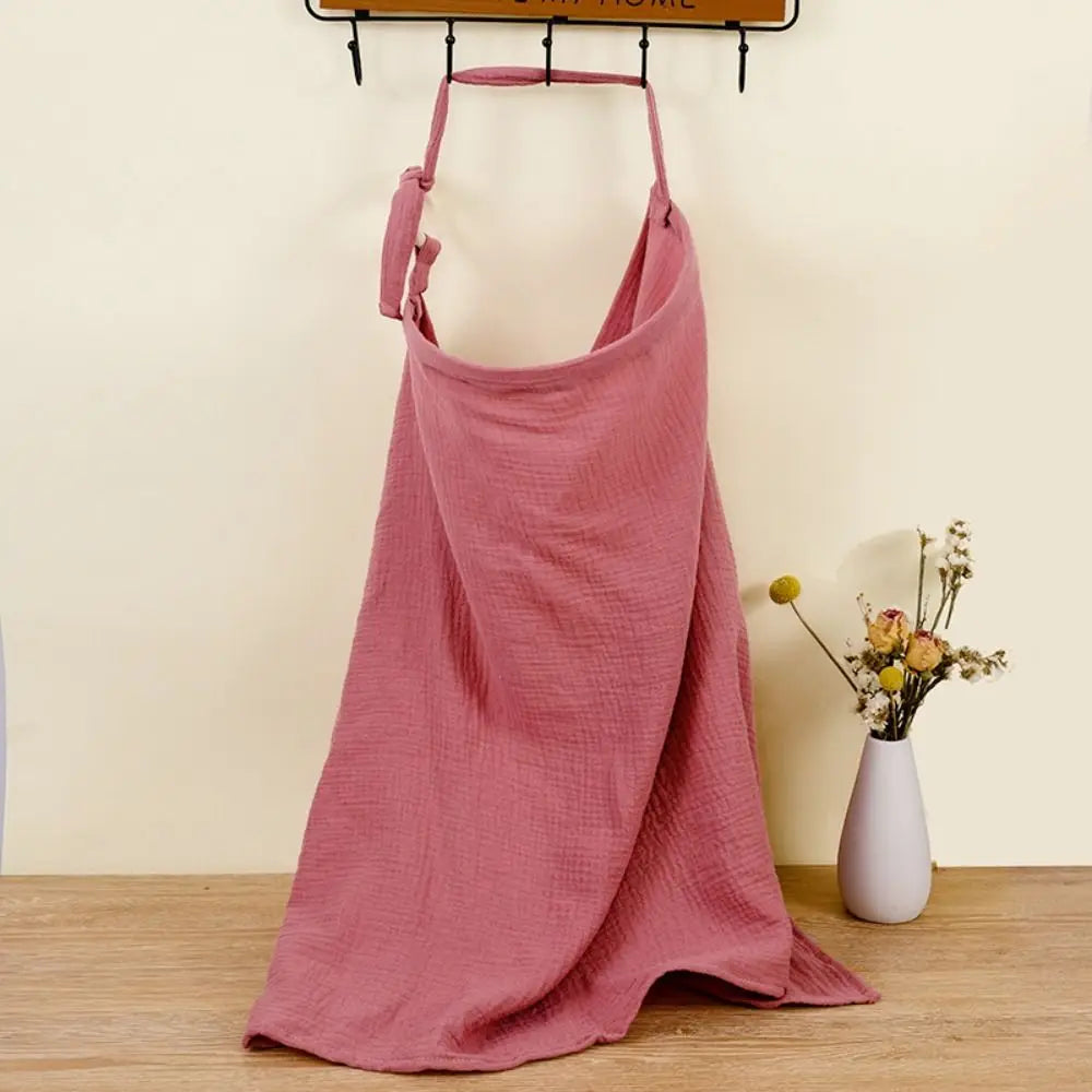 Tablier d'allaitement rose
