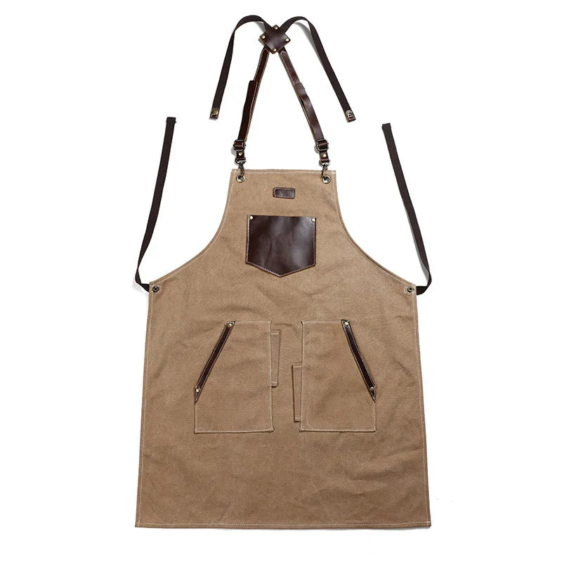 Tablier de barbecue marron 