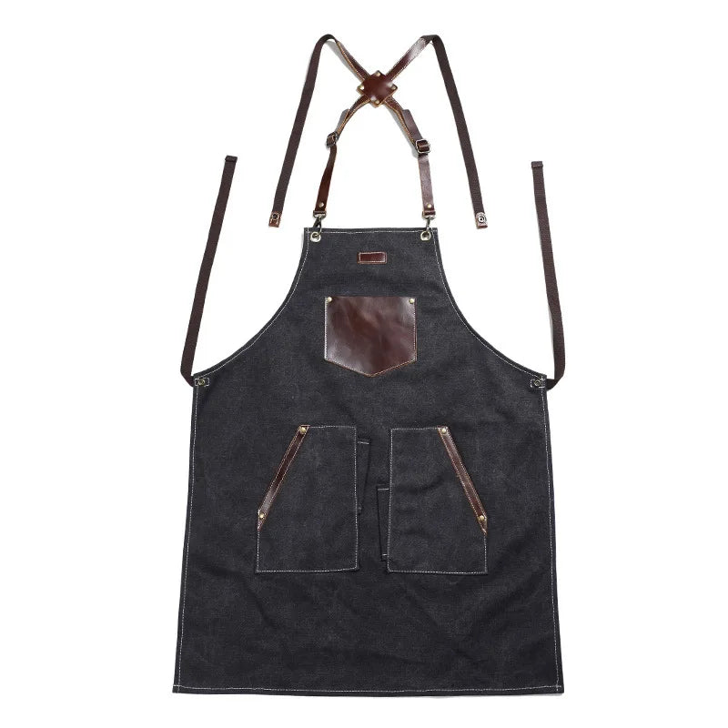 Tablier de barbecue noir 