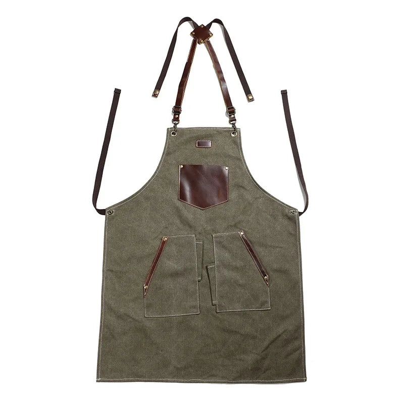 Tablier de barbecue vert 