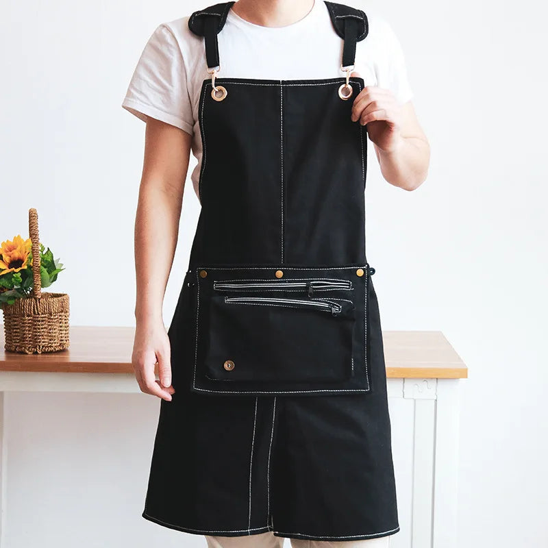 Tablier de camping noir
