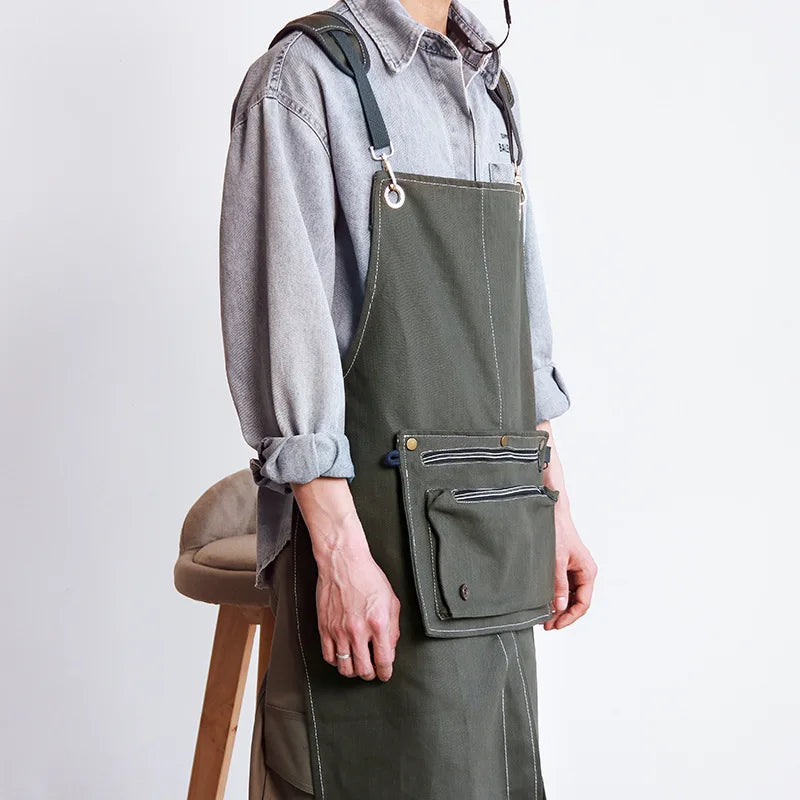 Tablier de camping vert 