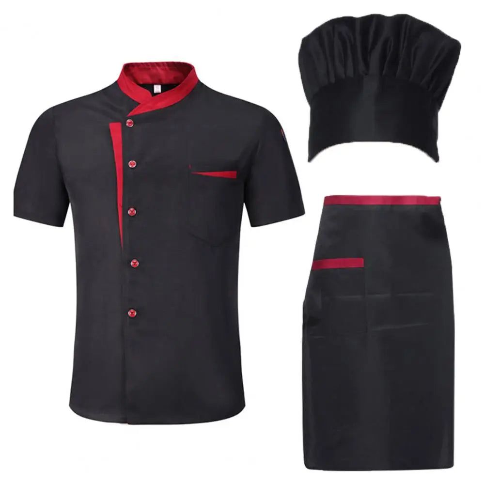 Tablier de chef cuisinier noir 