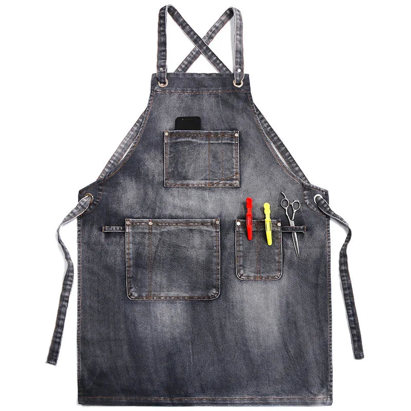 Tablier de couture gris 