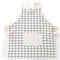 Tablier de cuisine a carreaux blanc 