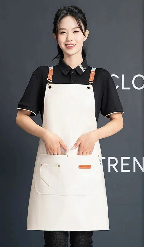 Tablier de cuisine blanc 
