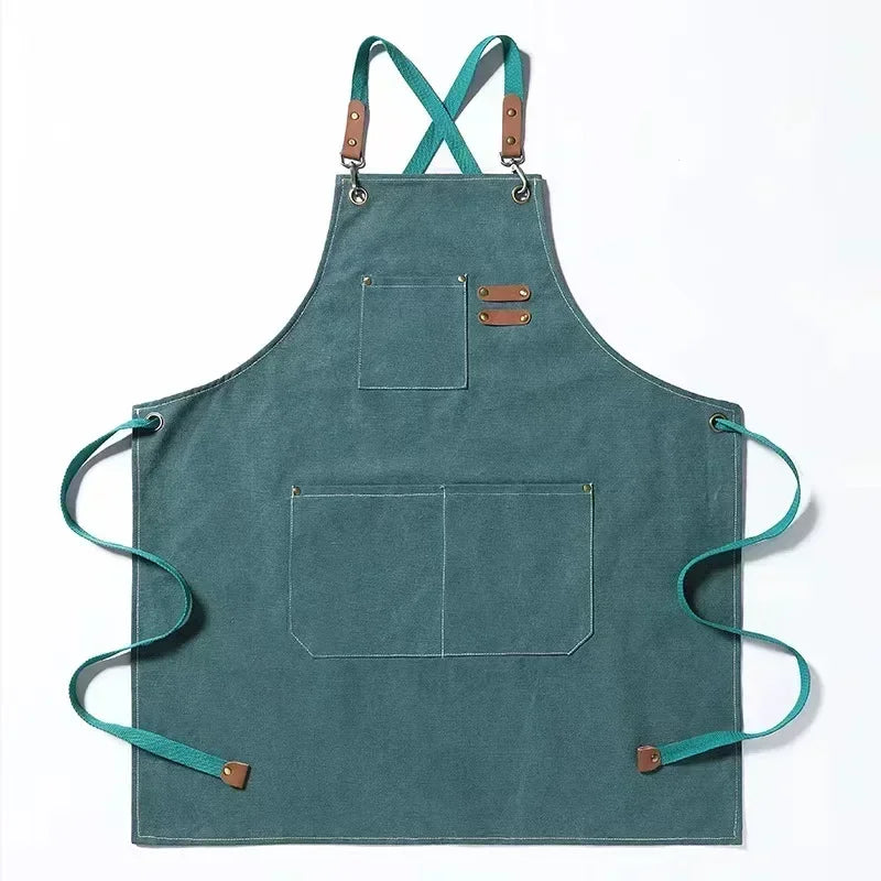 Tablier de cuisine bleu 
