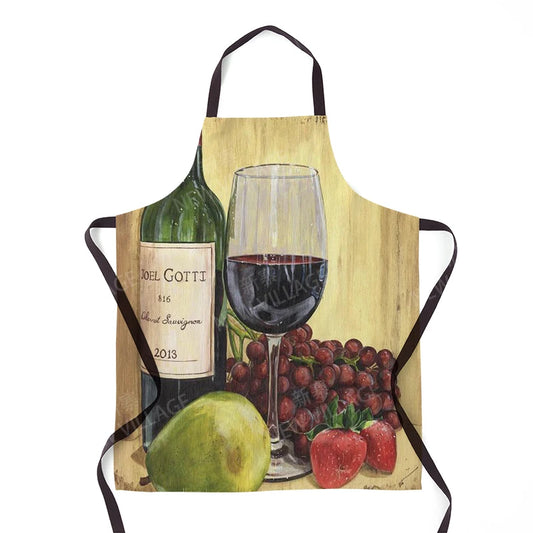 Tablier de cuisine de vin 
