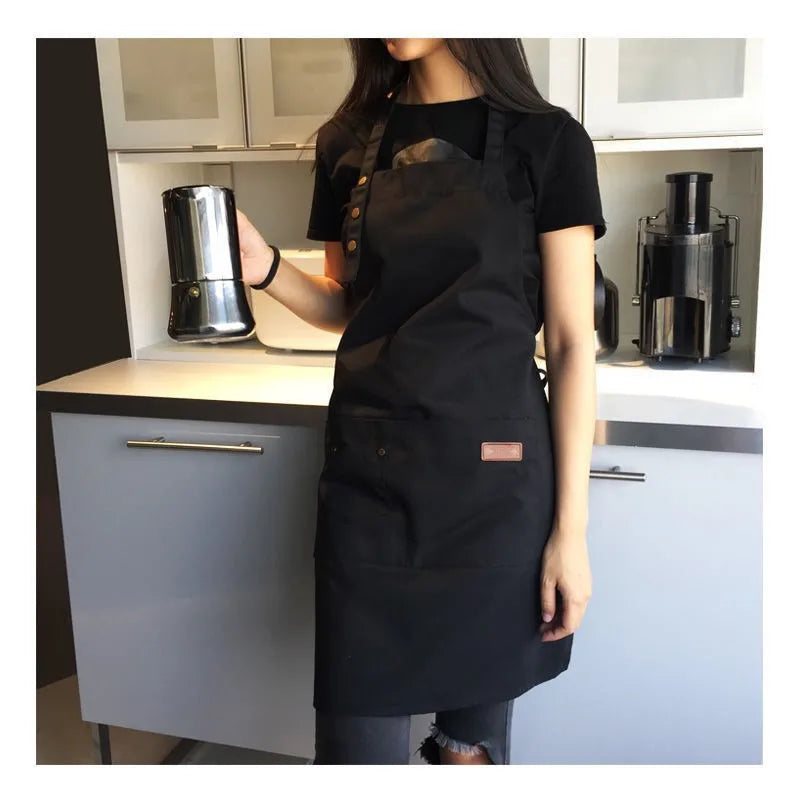 Tablier de cuisine en toile noir 