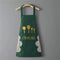 Tablier de cuisine essuie main vert 