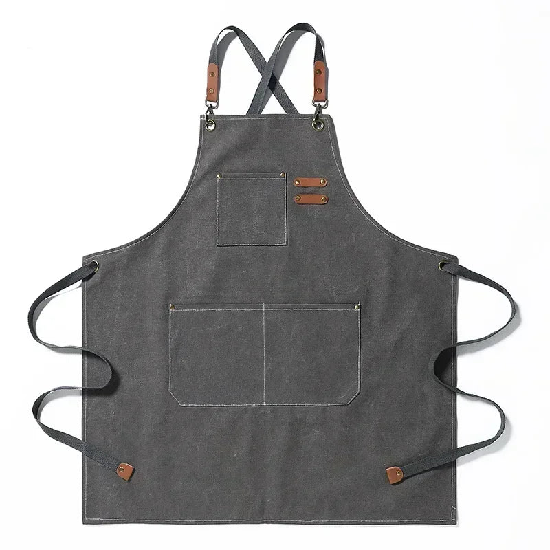 Tablier de cuisine gris 