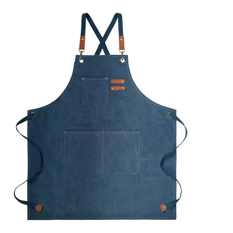 Tablier de cuisine haute gamme bleu