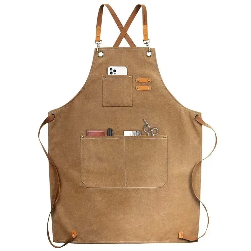 Tablier de cuisine haute gamme marron