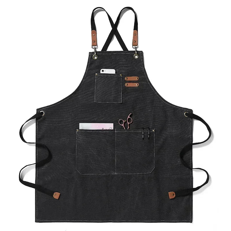 Tablier de cuisine noir 