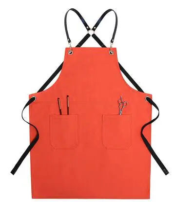 Tablier de cuisine orange 