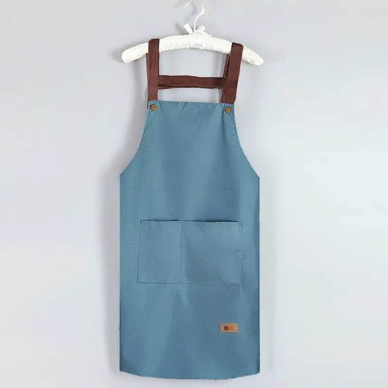 Tablier de cuisine étanche bleu 