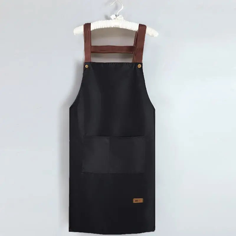 Tablier de cuisine étanche noir 
