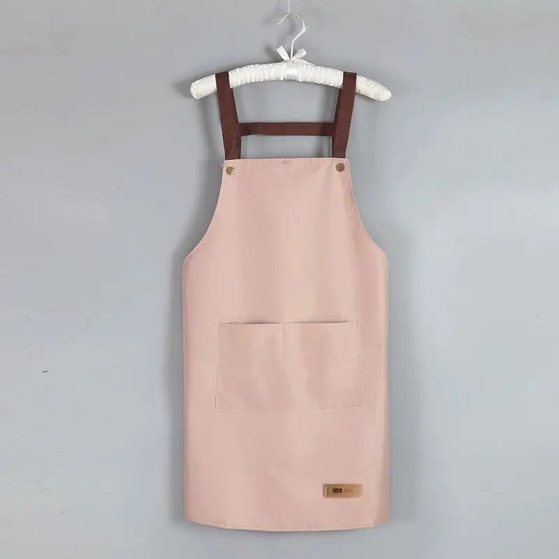 Tablier de cuisine étanche rose 