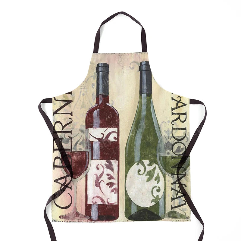 Tablier de cuisine vin 