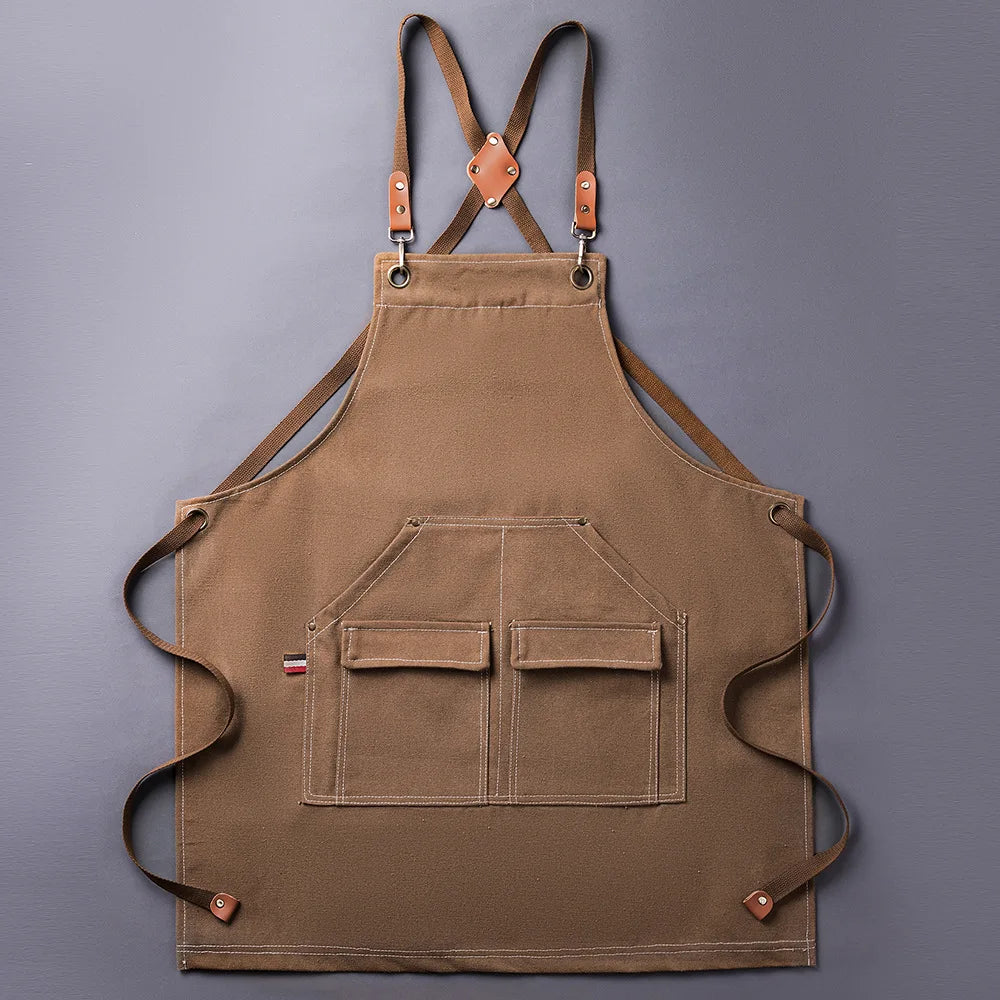 Tablier de sommelier marron 