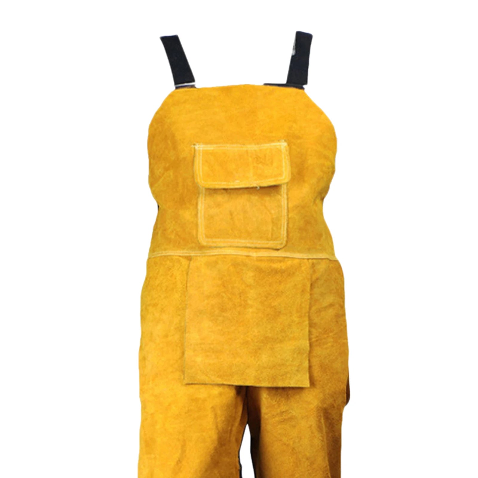 Tablier de soudure en cuir jaune 
