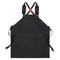 Tablier de travaille en coton noir 