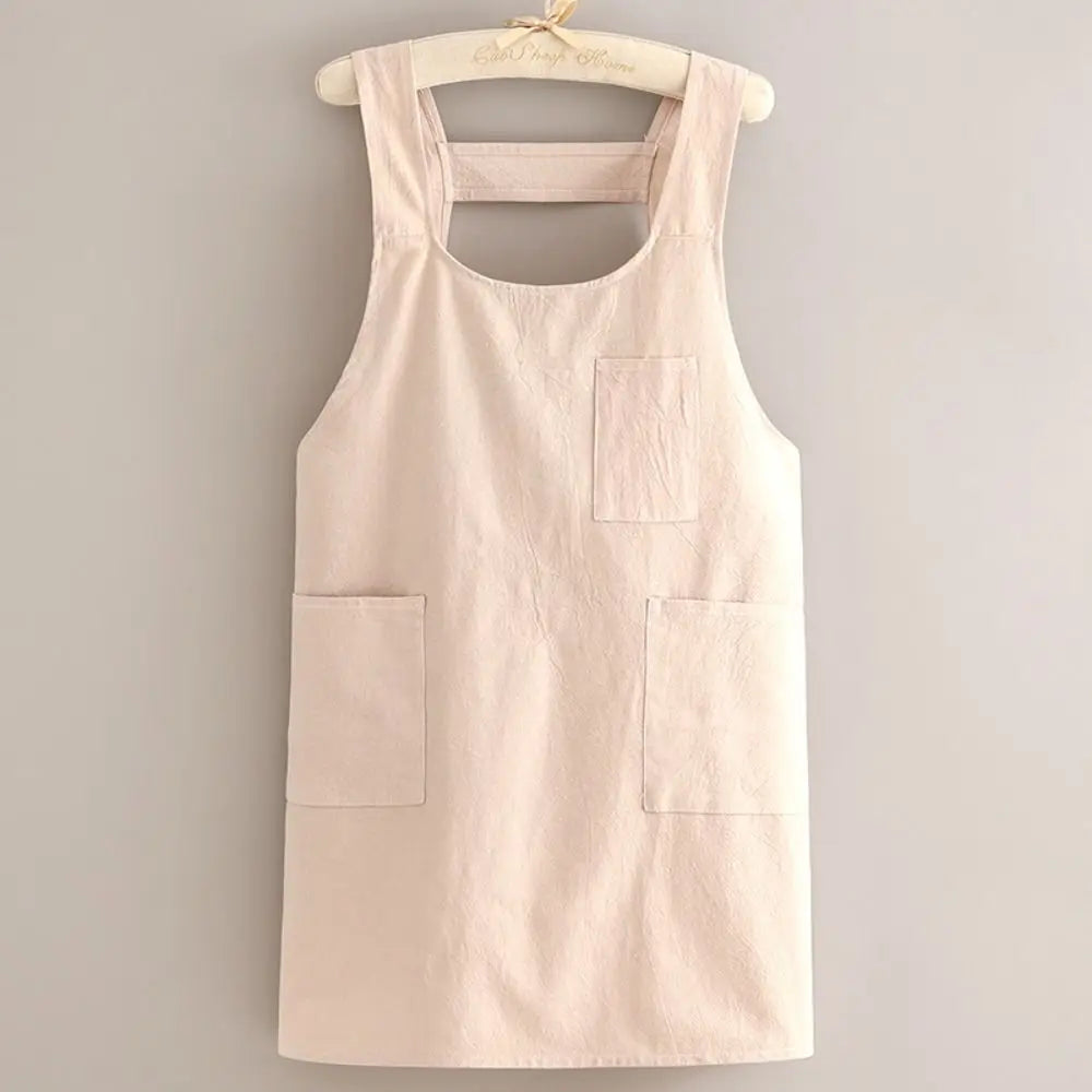 Tablier en coton pour enfant blanc 