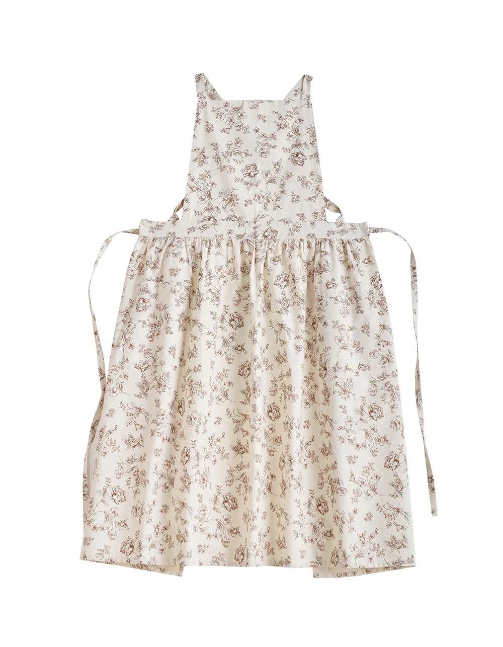 Tablier imperméable en coton fleurie